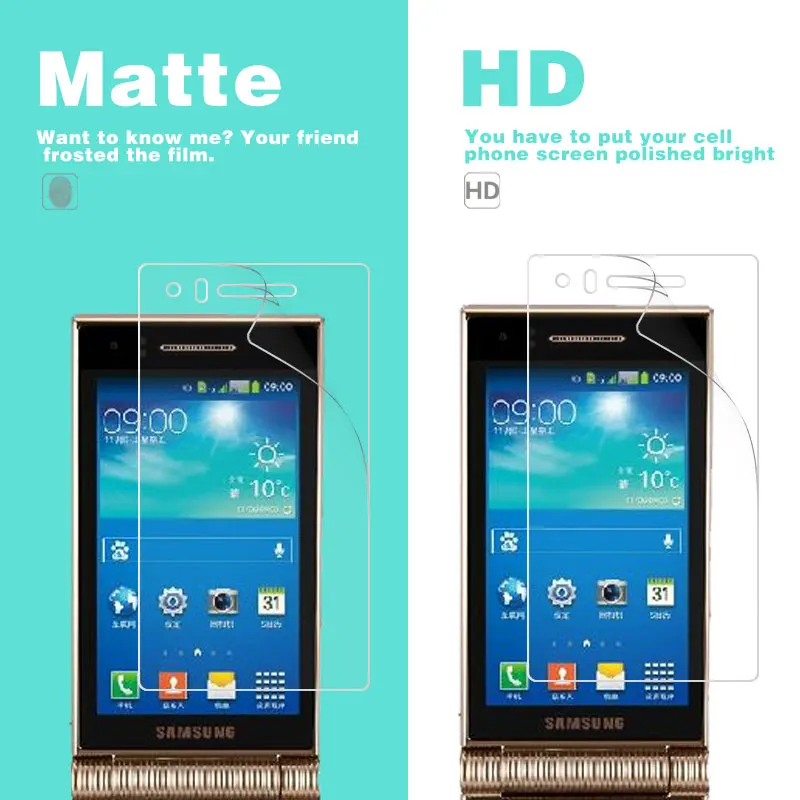 Прозрачная глянцевая HD пленка для Samsung W2013 W2014 W2015 W2016 W2017 W789 W799 W899 W999 Wide G600S матовая