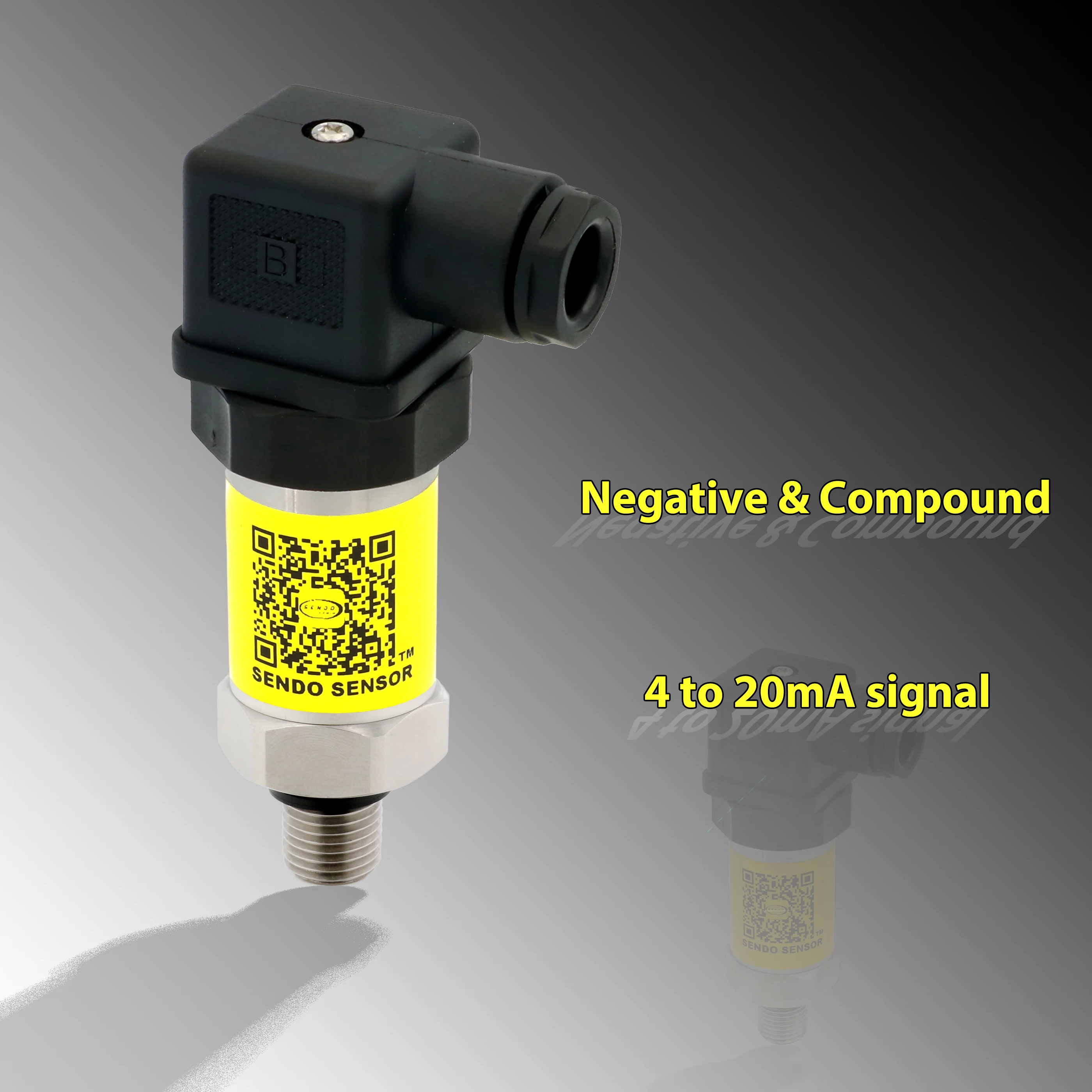 compound pressure sensor 4-20mA, negative pressure transducer -1 to 24 bar, -1 to 15 bar, -1 to 9 bar, -1 to 3 bar, -1 to 0 bar