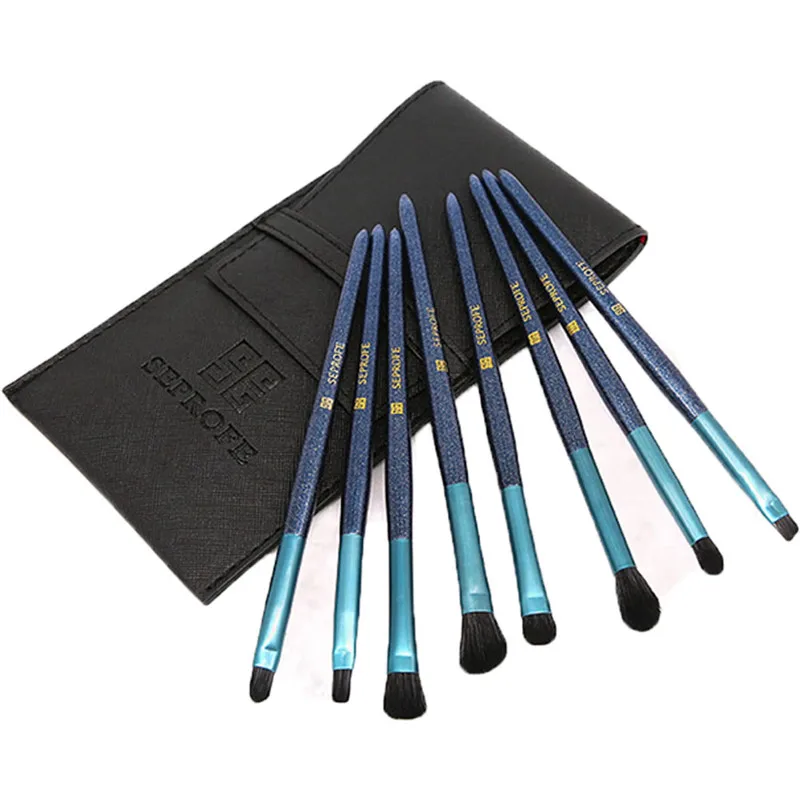 8 шт. рубиновые красные Синие Новые кисти для макияжа профессиональное