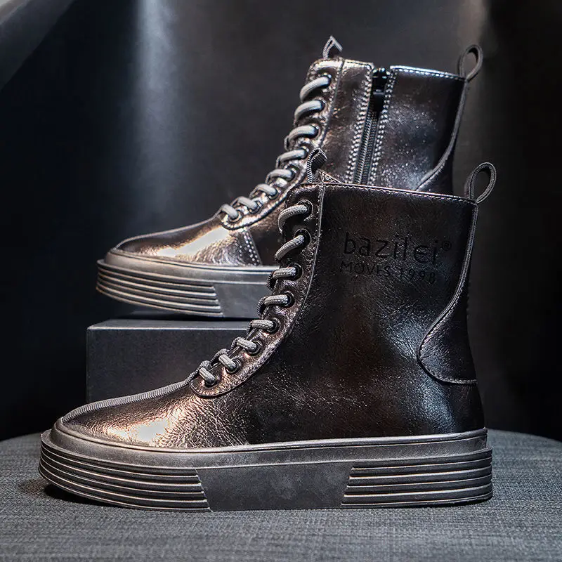 

Women Boots Soft Leather Shoes Woman White Ankle Boots Motorcycle Boots Female Autumn Winter Shoes Punk Botas Mujer 2020 Spring