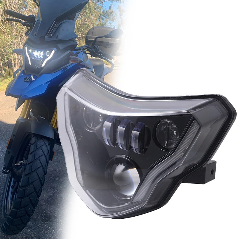

G310GS светодиодный ная фара в сборе для BMW G310GS G310R G310 GS, сменная фара, водонепроницаемая, IP67, новый мод EMark, одобрено!