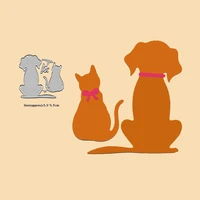 dog and cat cutting dies 2021 for scrapbooking diy stamps and dies new album card making mold embossing cut template stencil