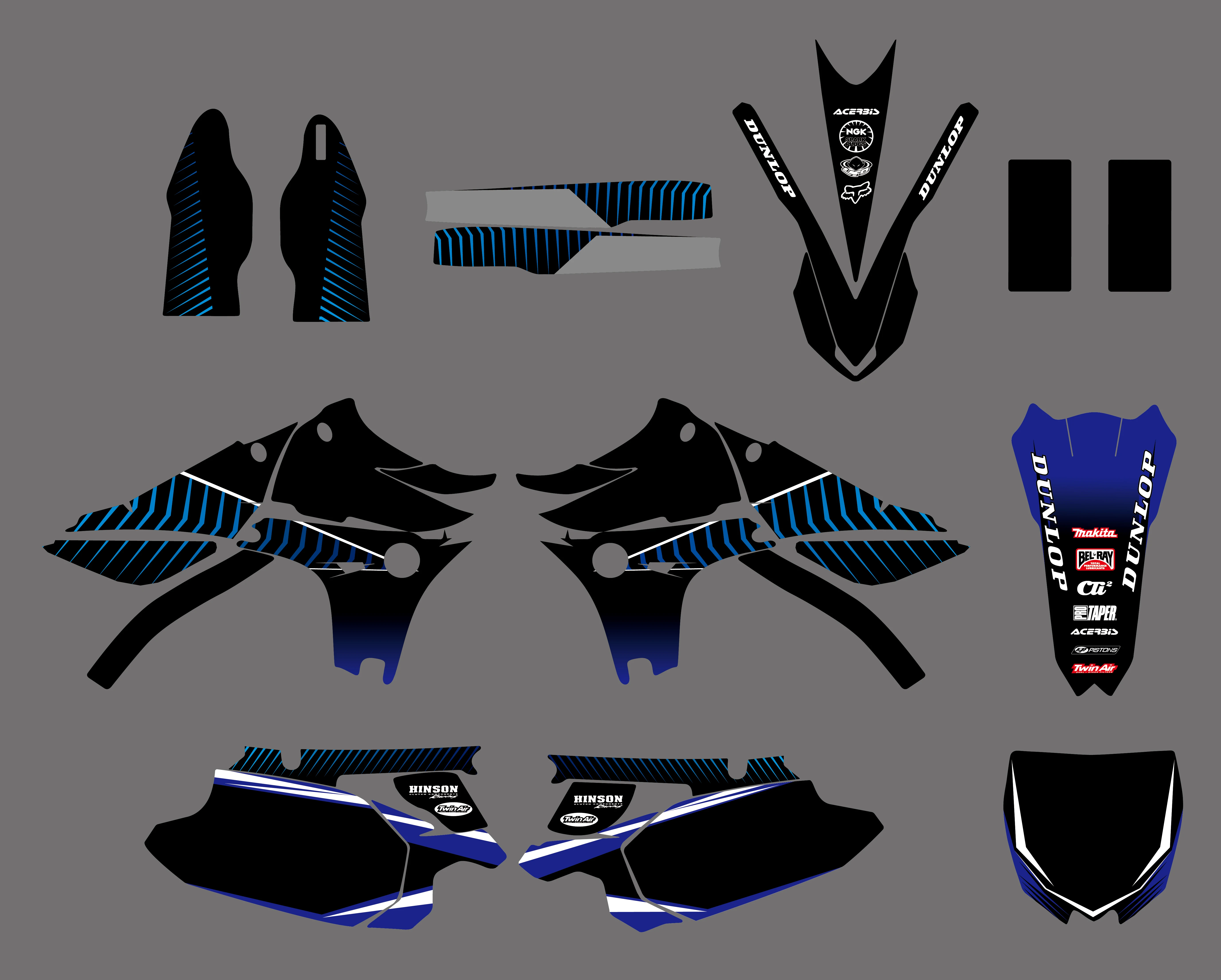 Графические и Фоновые наклейки наборы для Yamaha YZ450F YZF450 2010 2011 2012 2013 YZ 450F YZF 450|sticker