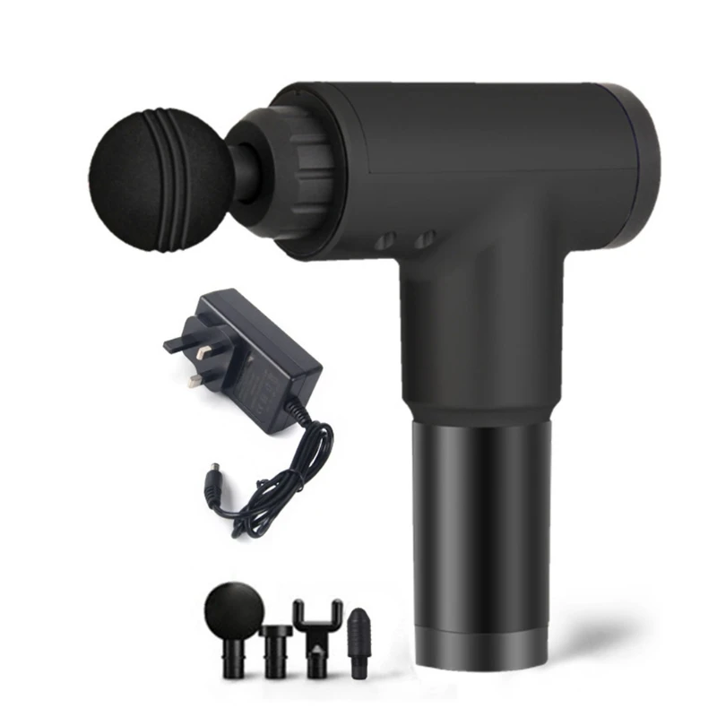 

6-Speed Handheld Massage Deep Fascia Muscles Tissue Massager with 4 Professional Heads for Muscle Pain and Tension