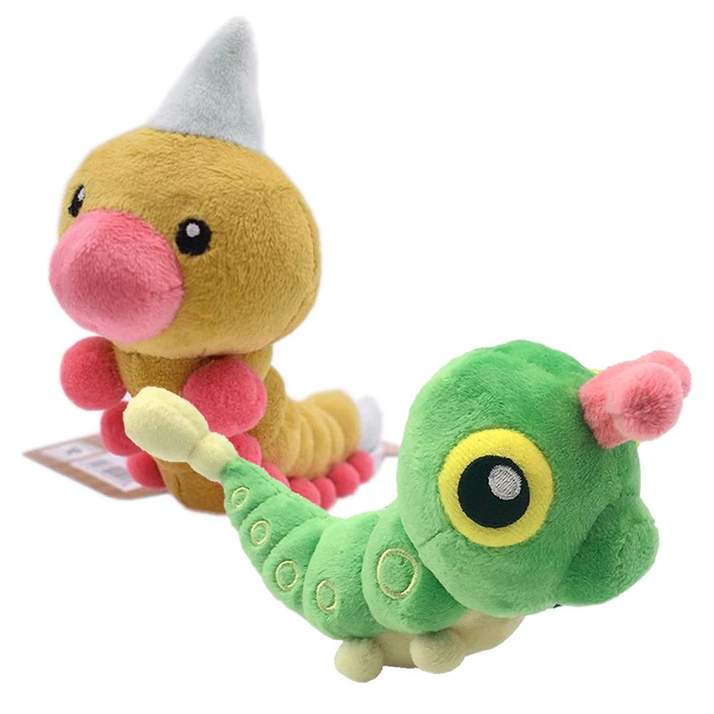 

Pokemon Cute Caterpie Weedle Plush Doll Toys Anime Cartoon Short Stuffed Kawaii Pokémon Dolls Model Toy Kids Girl Birthday Gift