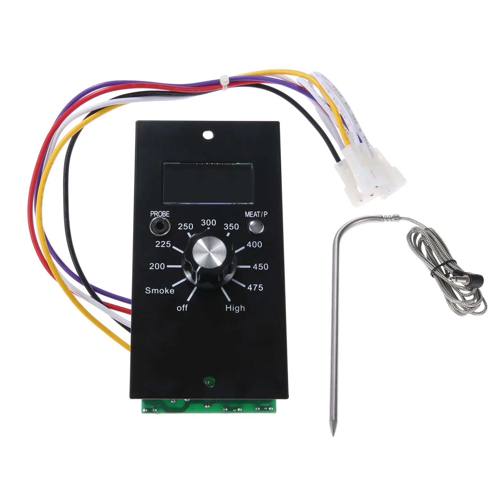

AC 120V 60HZ Upgrade Digital Thermostat Control Board with BBQ Meat Temperature Probe Sensor Fit for Pit Boss Pellet Grill