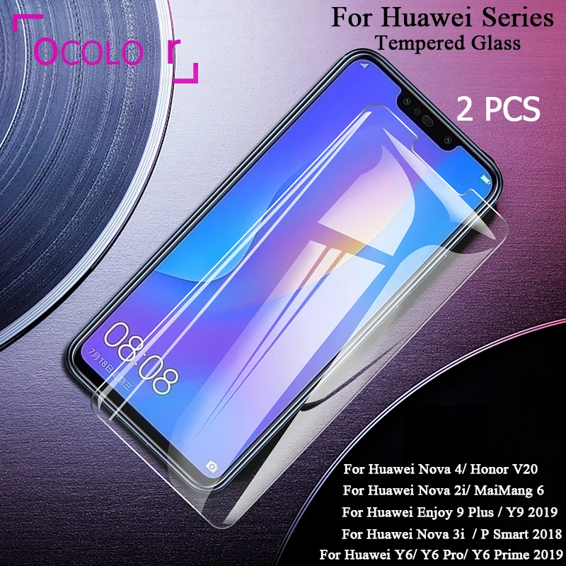 Закаленное защитное стекло ocolor для Huawei Nova 3i P Smart 2018 сменная пленка MaiMang 6 4 Y6 Y9 2019 |