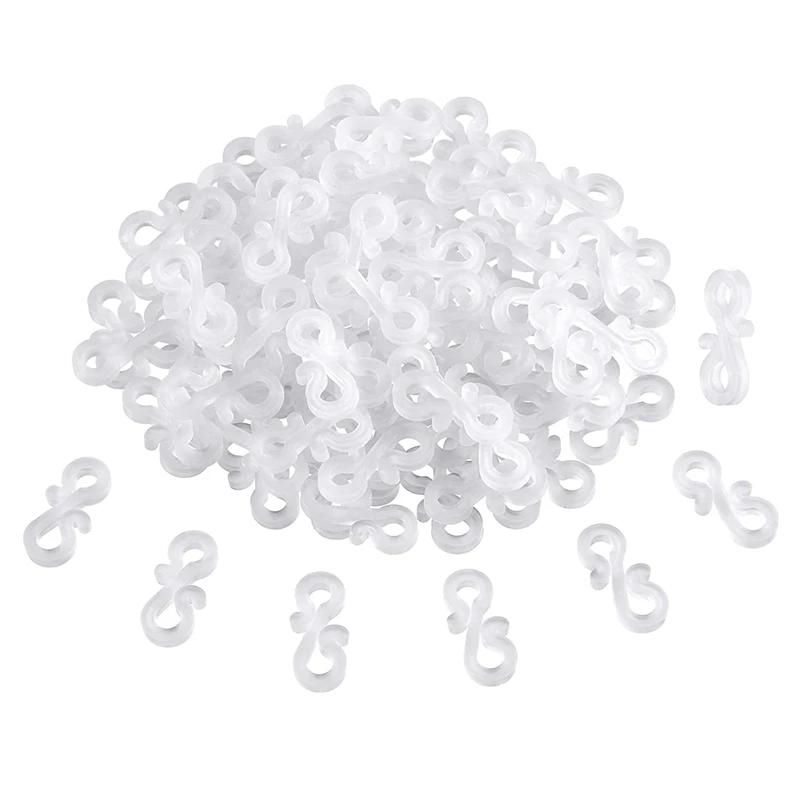 

168Pcs Plastic S Clips Outdoors Gutter Hook,Christmas Lights Gutter Clips Christmas Light Clips for Gutters Gutter Hooks