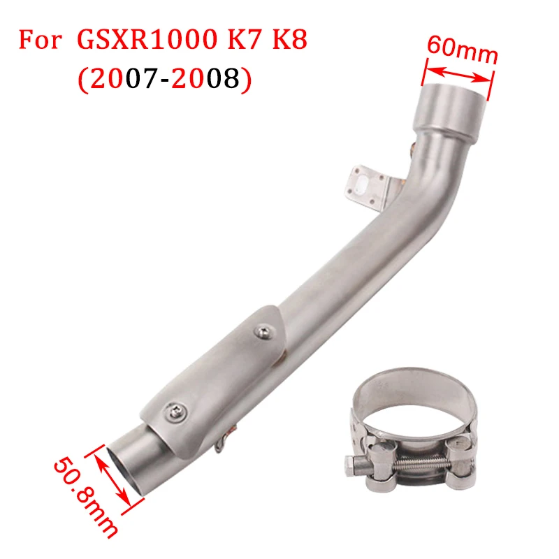 Для Suzuki GSXR 1000 GSX R1000 GSXR1000 K7 K8 K9 K10 K11 2007- 2011 мотоцикл выхлопной fAK глушитель средняя