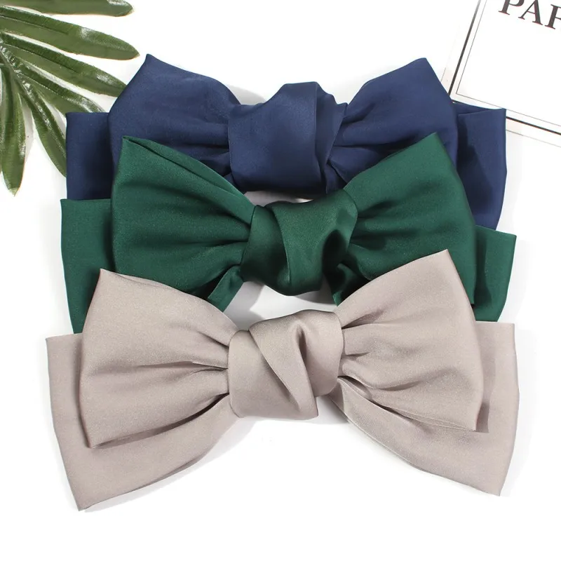 Модные заколки для волос с бантиком ZA женские Украшения элегантные однотонные