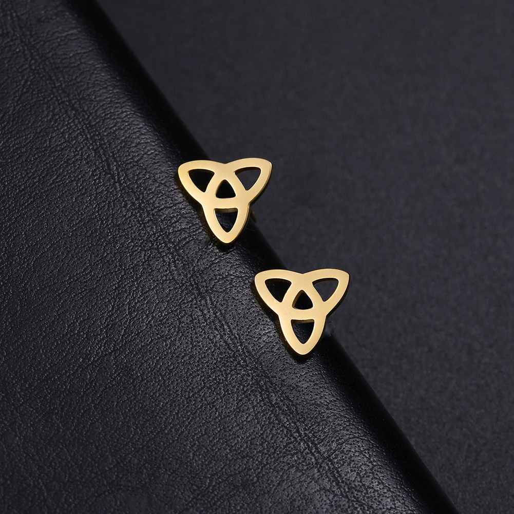 Серьги-гвоздики в форме цветов жизни викингов из нержавеющей стали | Украшения и