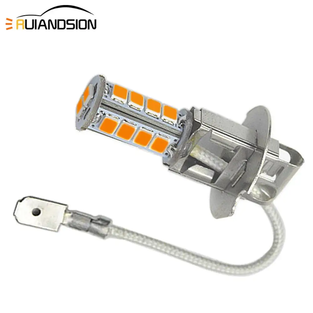 2x6000K белый желтый H3 18SMD 2835 стояночный светодиодный сменный фонарь для автомобиля