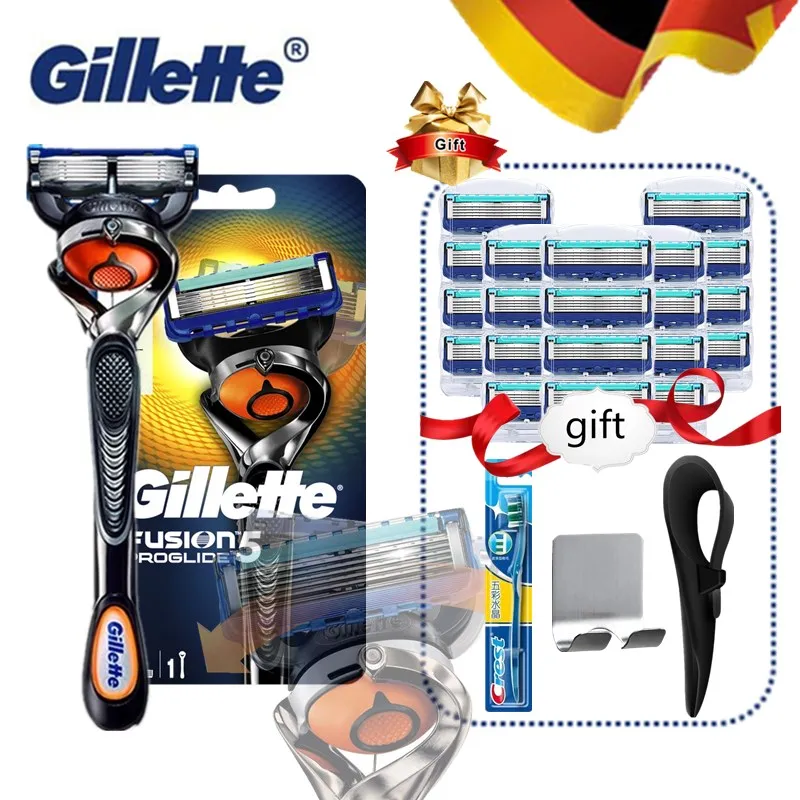 

Men Shaver Razor Blade Gillette Fusion Proglide Razors Machine for Shaving Replaceable Blade For Shaving Blades Travel Hook Set