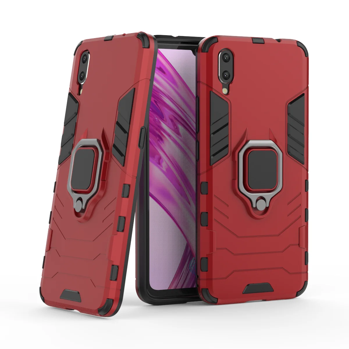 Чехол для Vivo X23 магнитный металлический держатель-кольцо на палец чехол жесткий