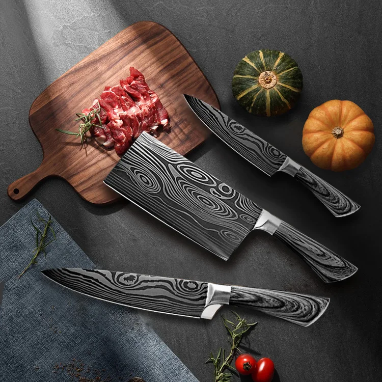 

3 шт., кухонные ножи из нержавеющей стали, 5/7/8 дюймов