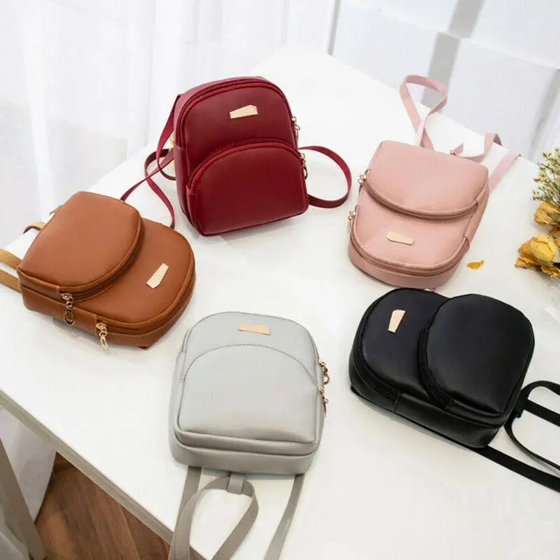 Модные женские мини-сумки рюкзак школьная сумка через плечо кожаная дорожная |