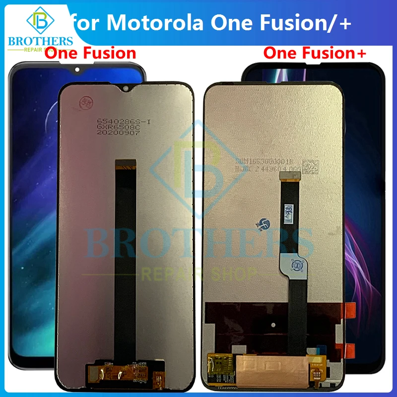 Para Motorola Moto una fusi&oacute;n OneFusion fusi&oacute;n + pantalla LCD de montaje de digitalizador con pantalla t&aacute;ctil para Motorola XT2073-2 fusi&oacute;n Plus-0