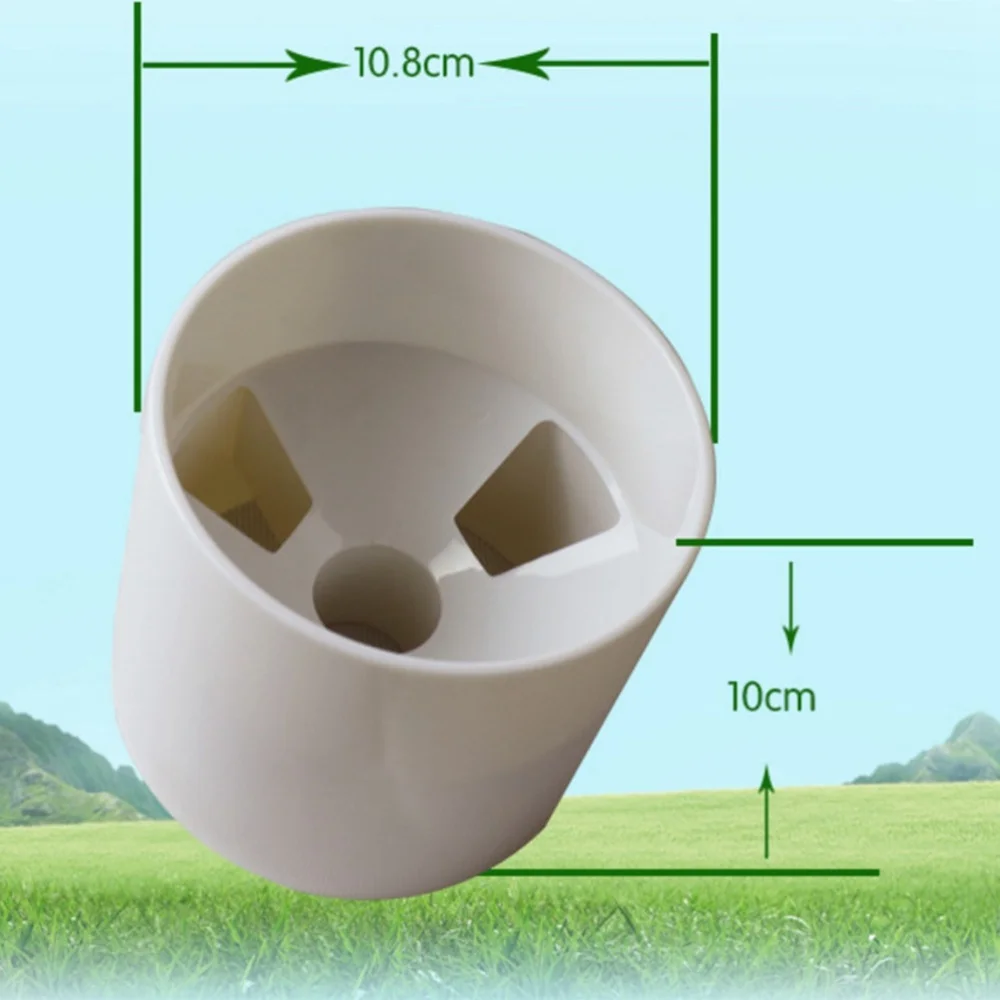 

2 Pcs Practice Putting Cup Home Backyard Training Accessory (White)
