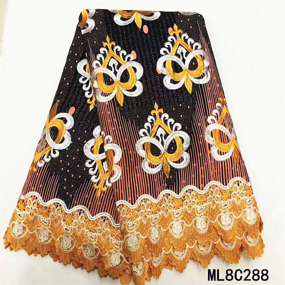

Красивые восковые принты Анкара с кружевным шнуром ткани хлопок Африканское шитье кружева восковой материал для платья