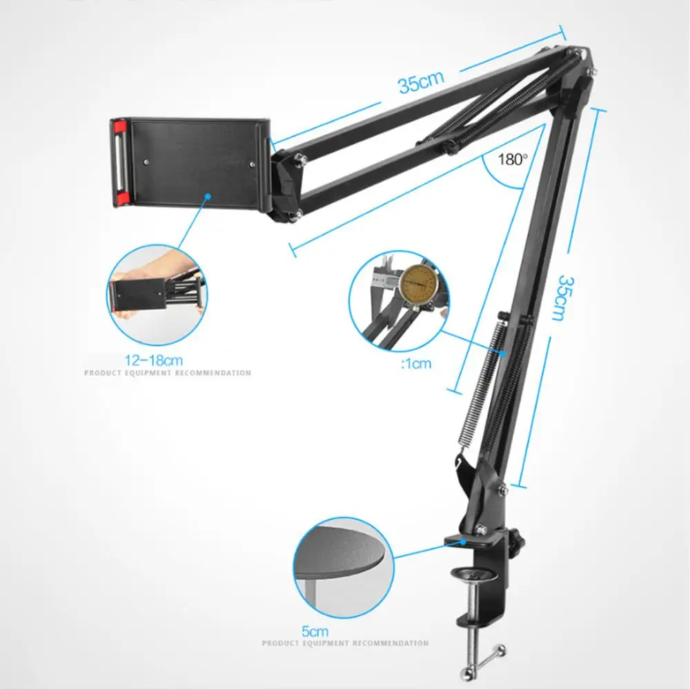 Новейшая Гибкая подвижная подставка для телефона длинный кронштейн 360 градусов