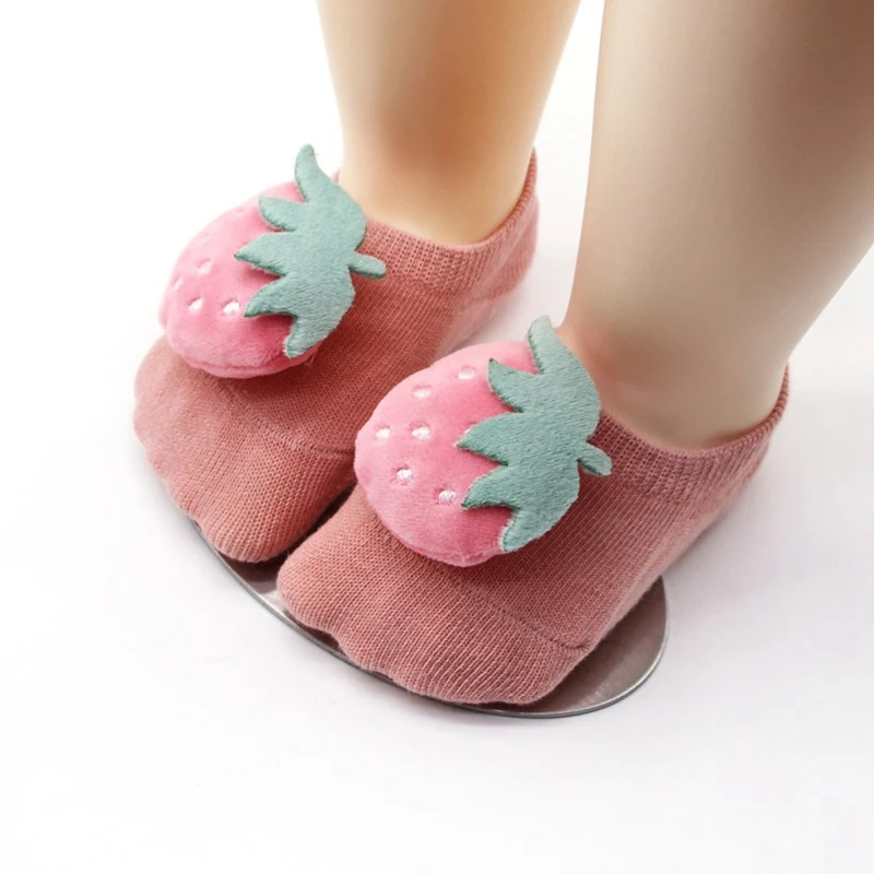 Bobora-Calcetines de algod&oacute;n transpirables para ni&ntilde;a, medias cortas hasta el tobillo, de princesa, color blanco, rosa, amarillo-0