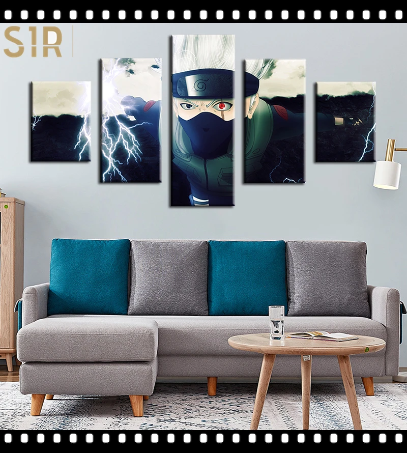 

Anime Movie Posters Wall Art 5 Pieces Canvas Painting Poster Pictures Home Decor Living Room HD Printed Poster Wall Painting