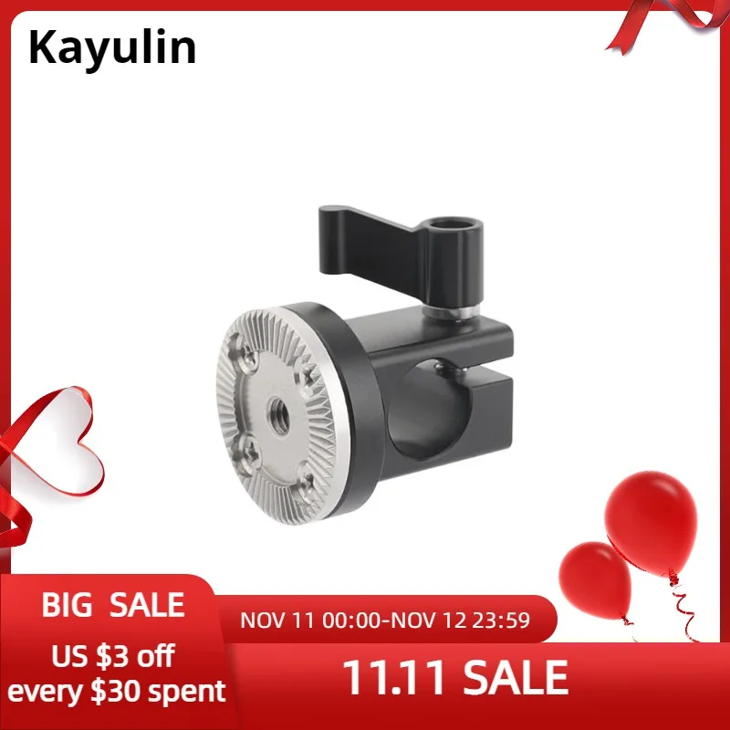 Kayulin новый дизайн 15 мм однорельсовый стержень зажим с M6 ARRI стильное крепление для DSLR камеры держатель рукоятка