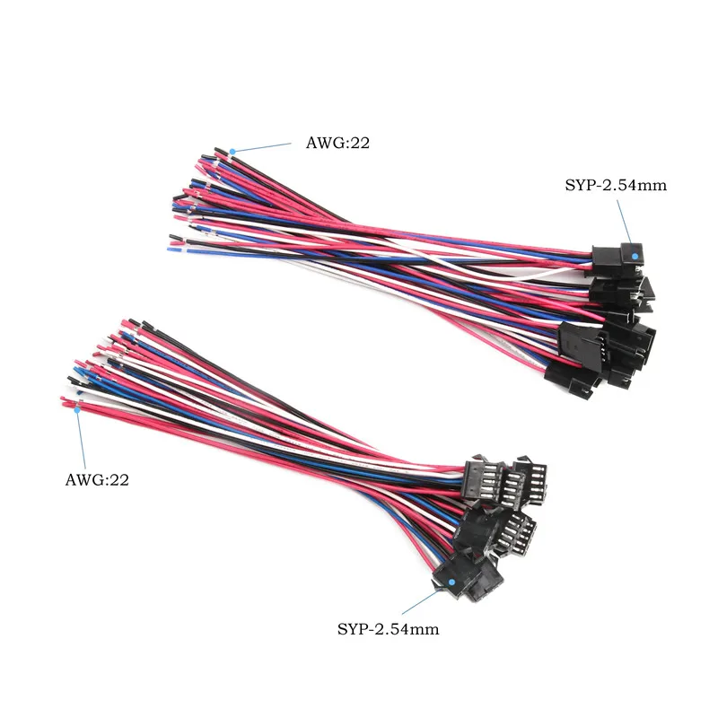 5/10 пар коннектор JST SM 150 мм 2/3/4/5/6/7/8/9/10 контактов 22AWG набор коннекторов контакты