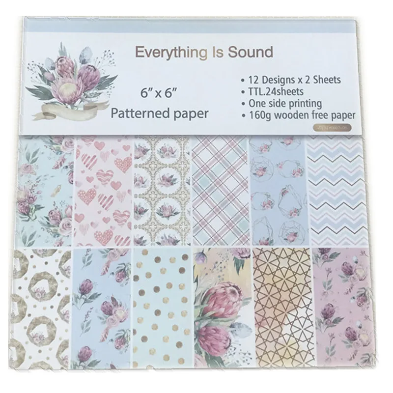 

Декоративная бумага для скрапбукинга, 12 шт./лот