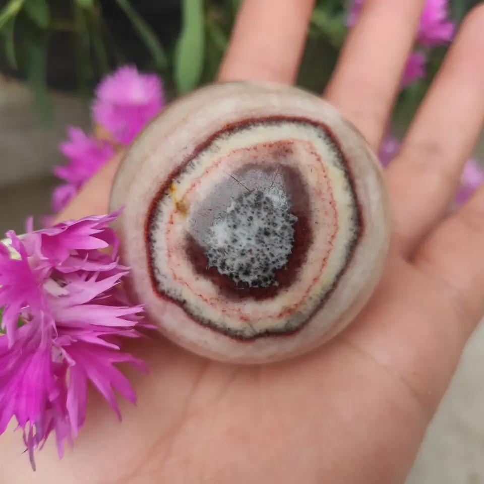 5-6 см натуральный кварцевый камень мясо свиной сфера шар бекон коллекция подарок