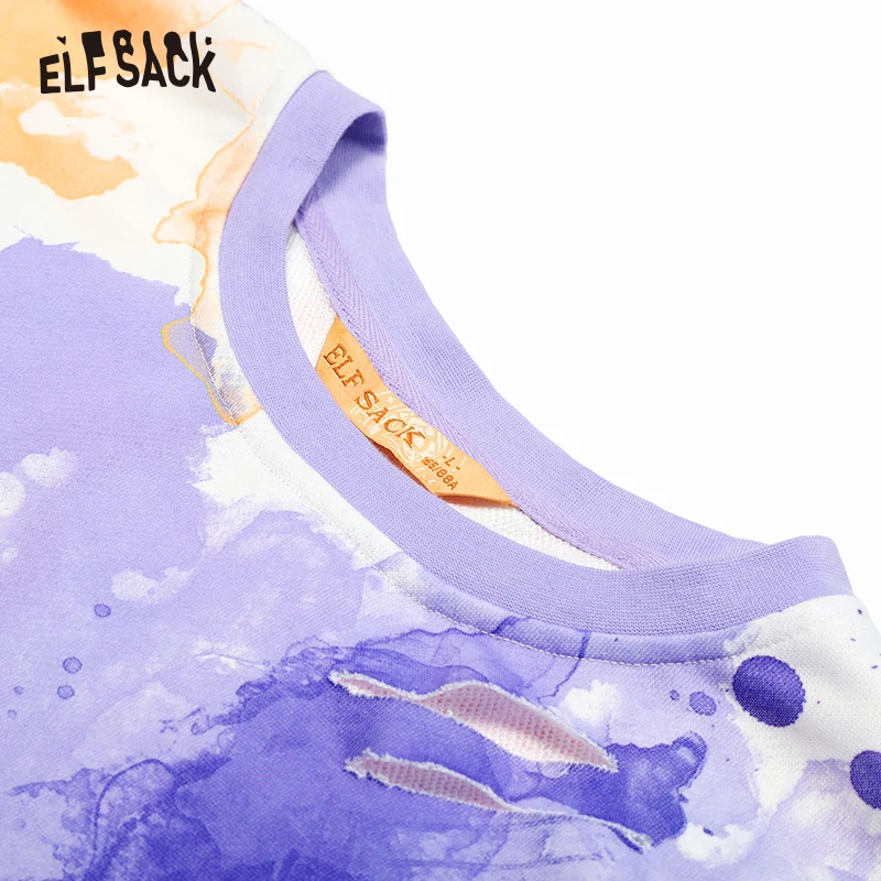 Женские свитера ELFSACK Повседневные вязаные оверсайз с круглым вырезом 2019|Женские