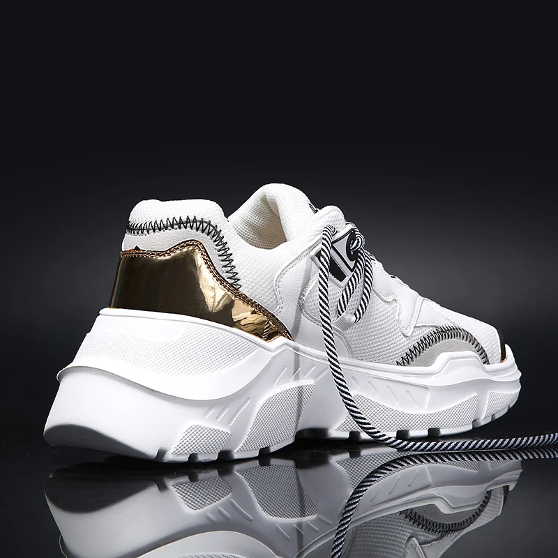 

New Design Men Casual Shoes Breathable Mesh Sneakers Men's Chunky Shoes Non-slip Comfortable Sports Shoes All-match Zapatillas