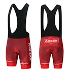 Велосипедные шорты KATUSHA, гелевые Нескользящие, из лайкры 9D, красные колготки, для горных велосипедов