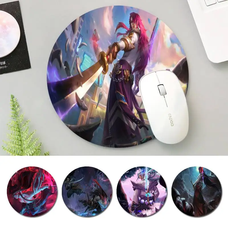 

Brand LOL Yone Mouse Mat Round Pads Family Laptop Gamer Rubber Mouse Mat MousePad Desk Gaming Mousepad Cup Mat