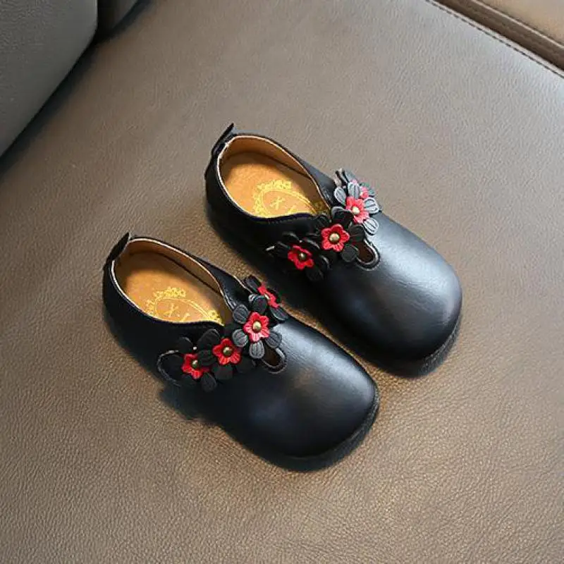 

Туфли для девочек весна-осень, Новые бежевые сандалии для малышей, обувь принцессы на низком каблуке, детская обувь для девочек, детские мок...