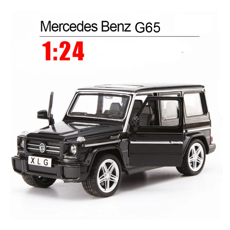 XLG 1:24 литье под давлением G65 SUV Белый Черный Высокий симулятор металлический