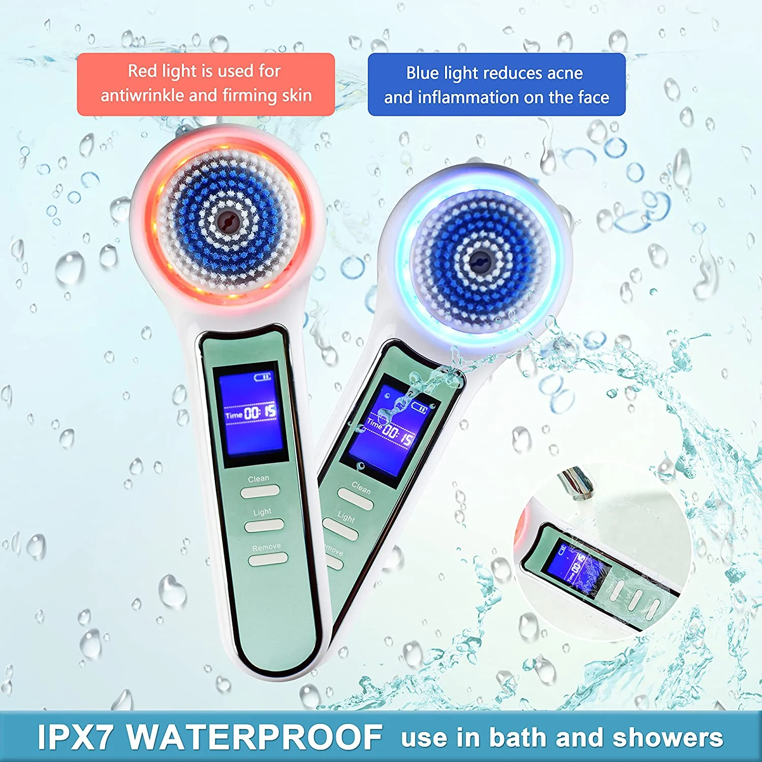 Электрические очистители лица вращающаяся щетка Ceaner для чистки пор прибор