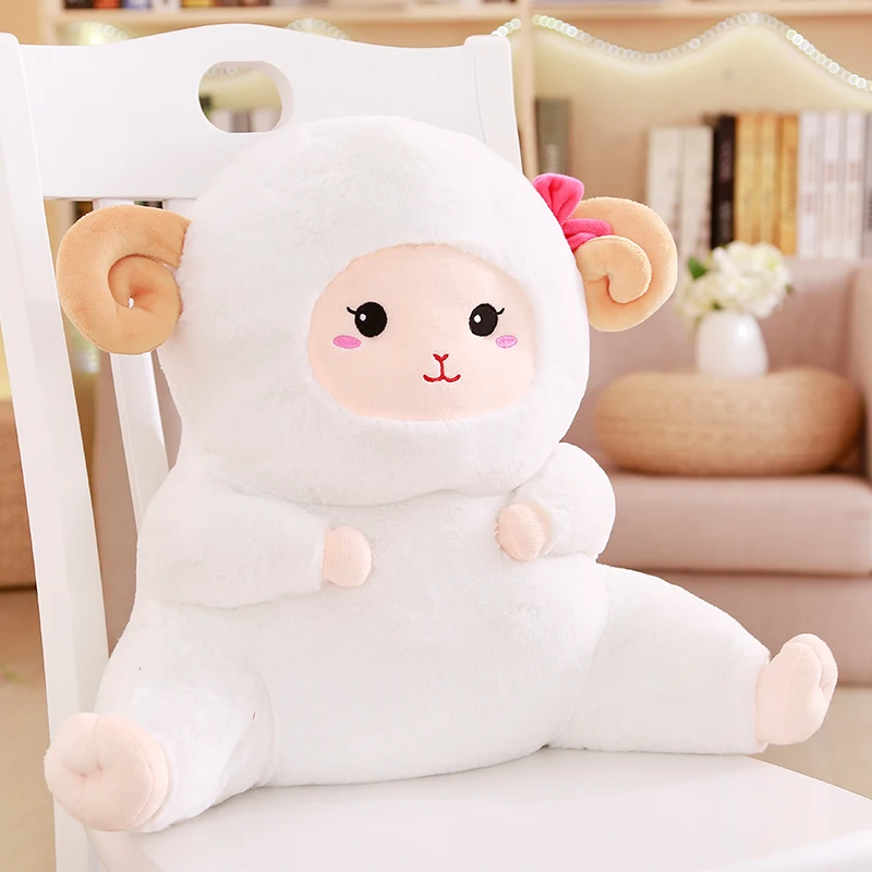 Подушка поясничная плюшевая с мультяшными животными подушка поддержкой спины