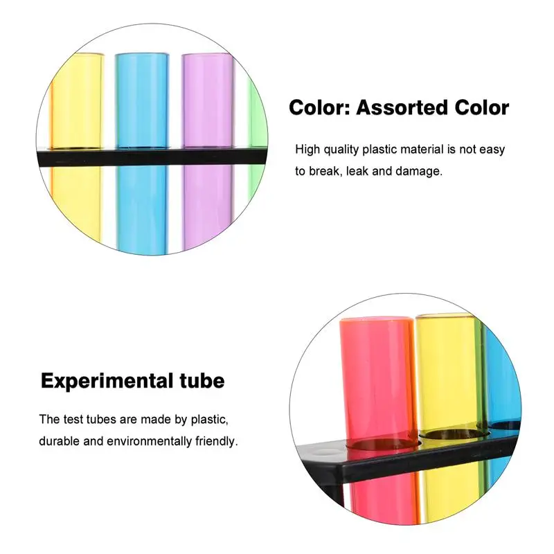 1 комплект пластиковых пробирок прозрачные пробирки практичные для науки |