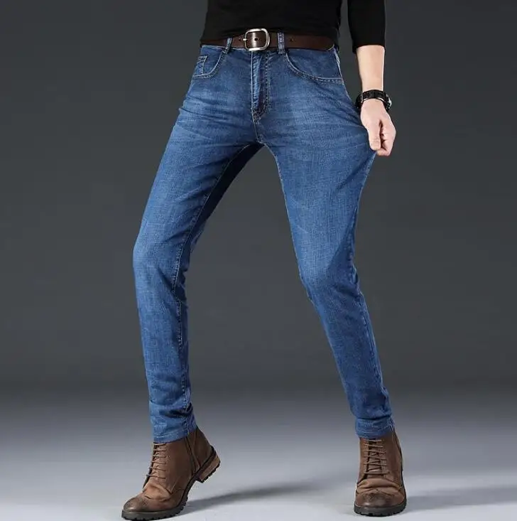 

Новый Стиль Популярные высококачественные мужские джинсы горячие продажи стрейч Длинные брюки Бесплатная доставка