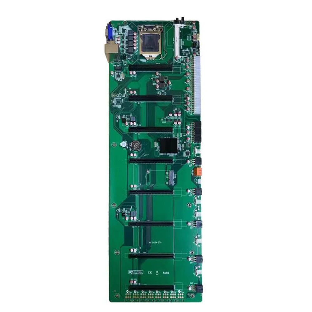 

B85 In-Line Computer Motherboard BTC 8 Graphics Cards Slots DDR3 USB 3.0 SATA 3.0 Mining Mainboard For LGA 1150 CPU ETH