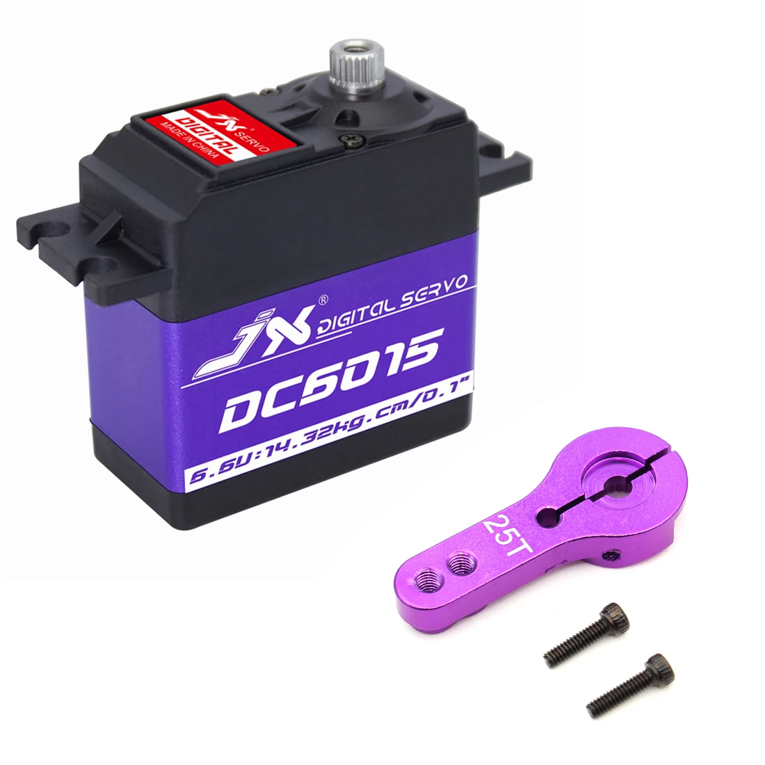 JX Servo DC6015 15 кг алюминиевый корпус металлический шестеренный сердечник цифровой