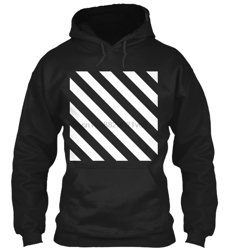 Мужская толстовка с длинным рукавом Off White 13 капюшоном 2 стороны Премиум Футболка