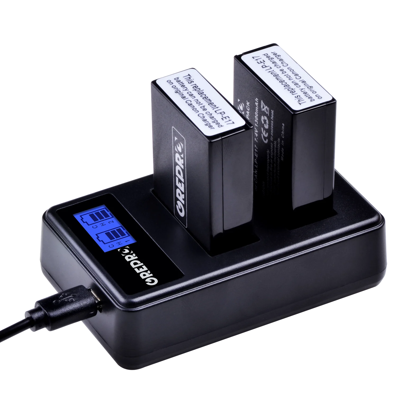 2 шт. 1300 мАч LP-E8 LP E8 LPE8 батарея + LCD двойное USB зарядное устройство для Canon EOS 550D 600D 650D