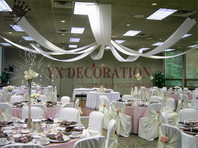 145 см ширина шелк льда драпировка для потолка крыша ткань навеса украшение