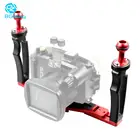 Новый цифровой зеркальной камеры для дайвинга с двойным ручной лоток кронштейн ручка Grip Rig w 14 