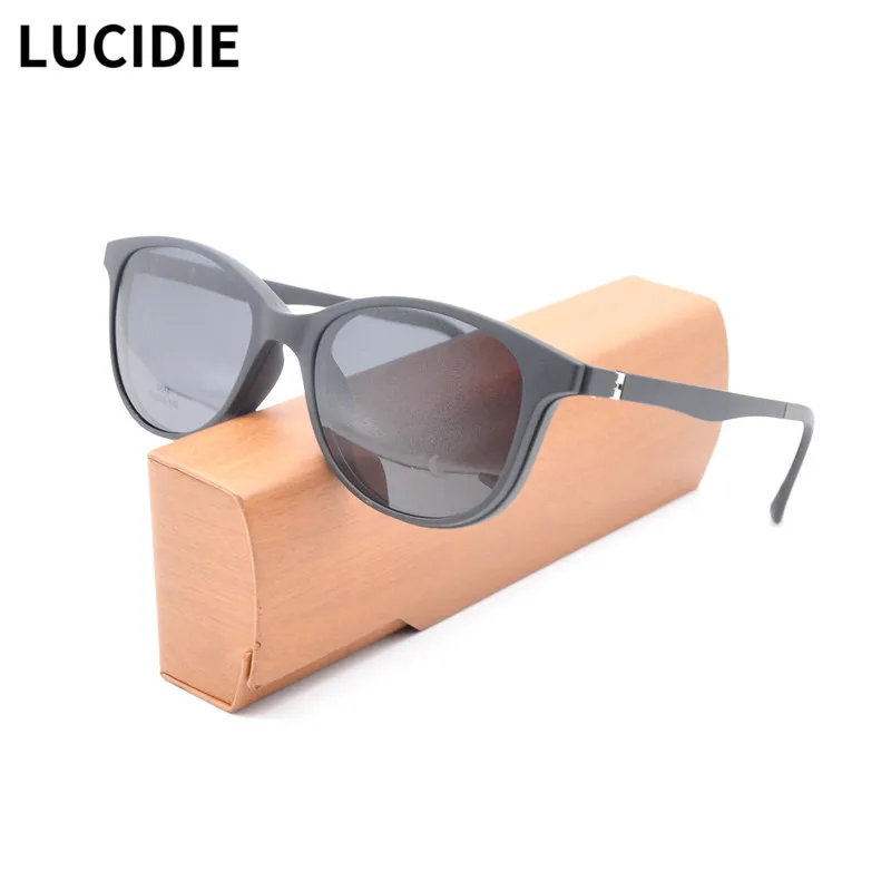 

Классические солнцезащитные очки LUCIDIE TR90 с магнитной застежкой, брендовые Дизайнерские мужские и женские TAC поляризованные линзы, солнцеза...
