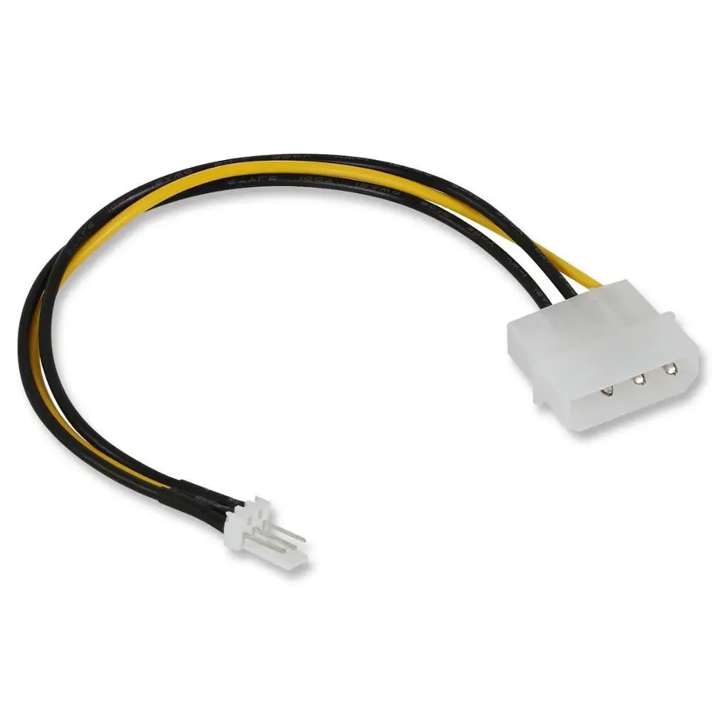 3-контактный разъем ATX на 4-контактный Molex Кабель-адаптер питания для вентилятора 15