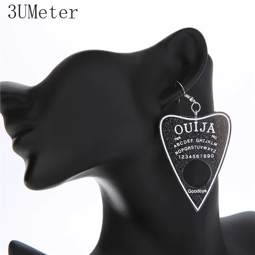 1 пара женские серьги-капли многоцветная смола Ouija planchette амулеты полимерная