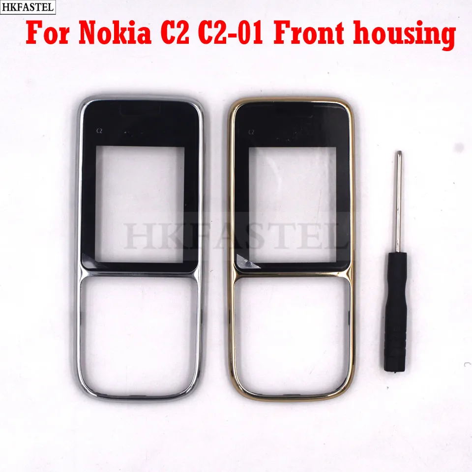 HKFASTEL Новый высокое качество для Nokia c2 01 мобильный телефон передняя часть корпуса